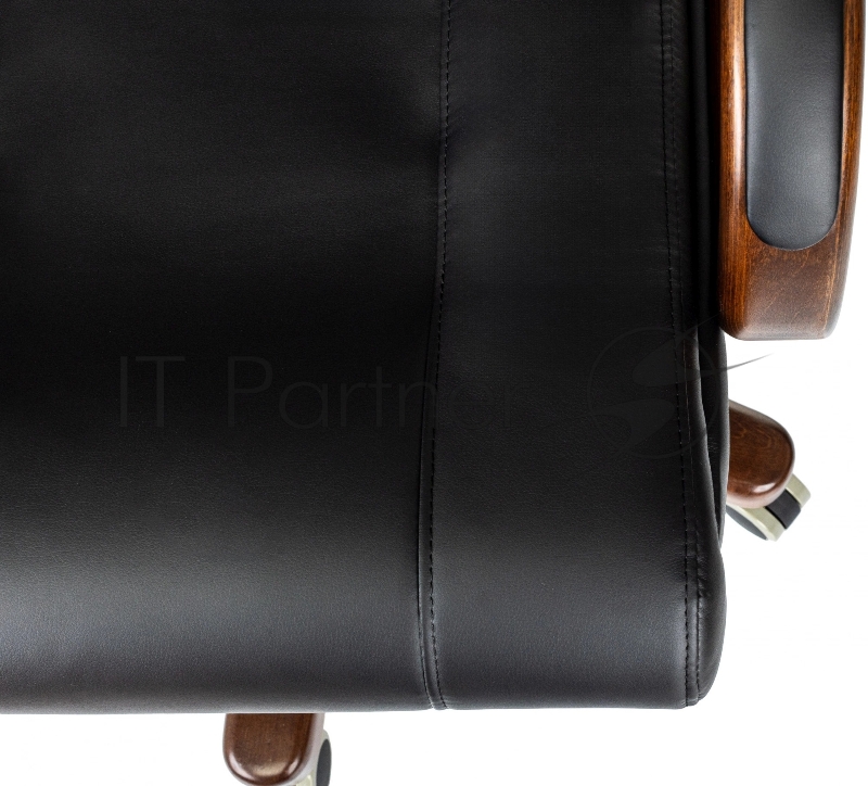 Кресло руководителя Бюрократ T-9933Walnut черный эко.кожа крестов. металл/дерево