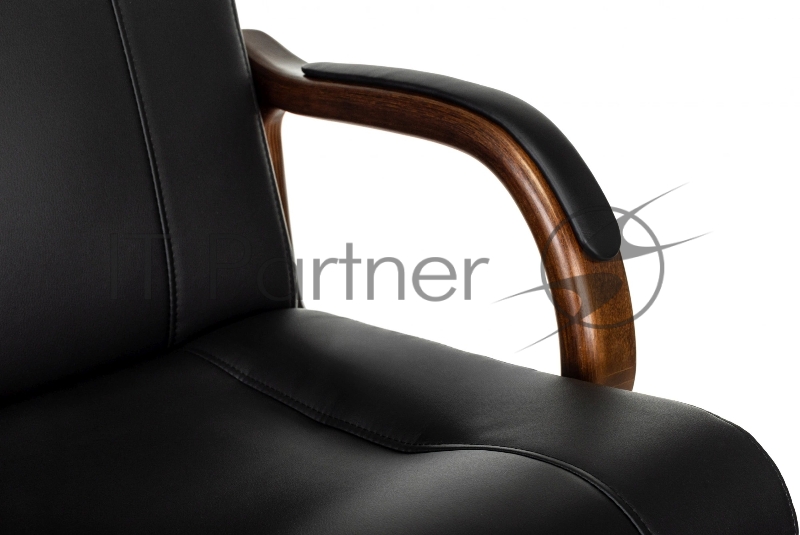 Кресло руководителя Бюрократ T-9933Walnut черный эко.кожа крестов. металл/дерево