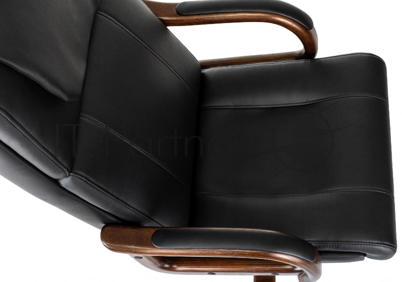 Кресло руководителя Бюрократ T-9933Walnut черный эко.кожа крестов. металл/дерево