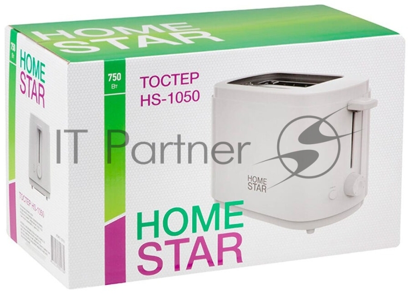 Тостер HOMESTAR HS-1050 белый, 750 Вт
