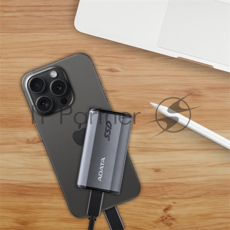 Внешний накопитель SSD ADATA 1Tb USB3.2 , SE880, R/W 2000MB/2000MB/s, серый