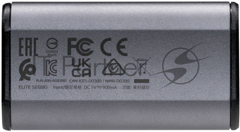 Внешний накопитель SSD ADATA 1Tb USB3.2 , SE880, R/W 2000MB/2000MB/s, серый