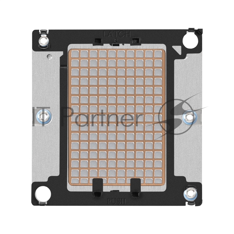 Радиатор+направляющая планка для процессора ExeGate ESNK-P0068P.2U.3647.Cu + BKT-0126 (Al+Cu, 2U, 4 тепл. трубки, LGA3647, Square, TDP 205W, 390г, на винтах, с термопастой, в комплекте с направляющей планкой (back plate BKT-0126), RTL)