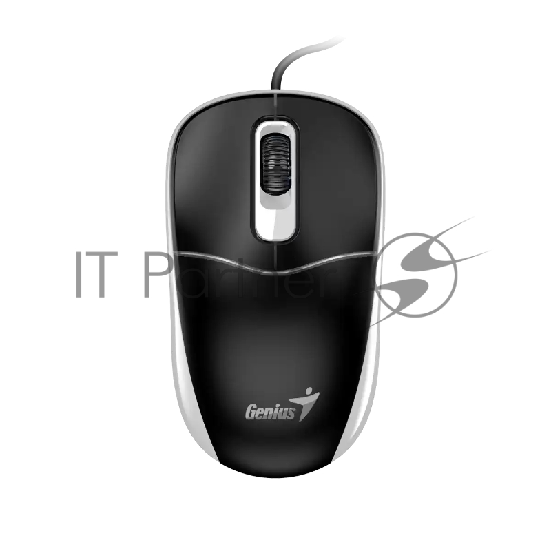 Мышь проводная Genius DX-111 /1200 dpi/оптический/3 кнопки/USB-A/кабель 1,5м/черно-серый (31010034401)