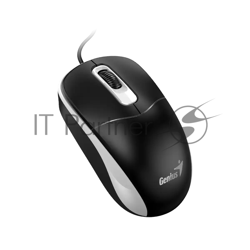 Мышь проводная Genius DX-111 /1200 dpi/оптический/3 кнопки/USB-A/кабель 1,5м/черно-серый (31010034401)