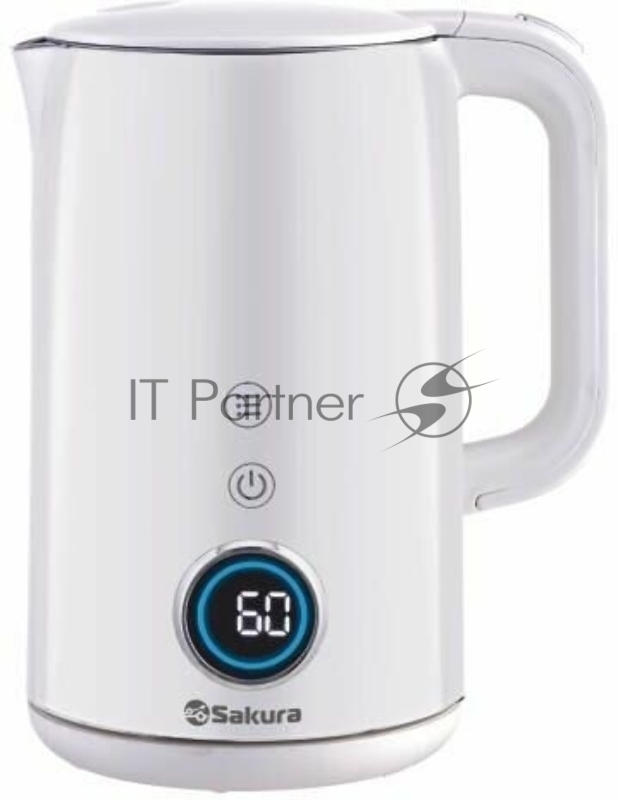 Чайник Sakura SA-2185DW Premium (1.7) дисплей, бел д