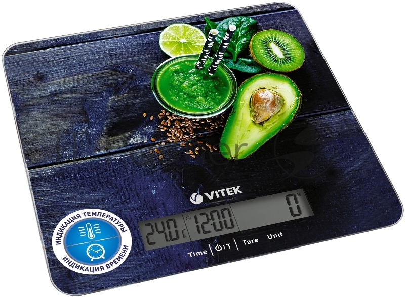 Весы кухонные электронные Vitek VT-2425 макс.вес:5кг черный