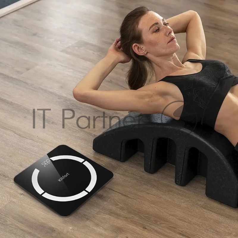 Весы напольные электронные Kitfort КТ-841 макс.180кг черный