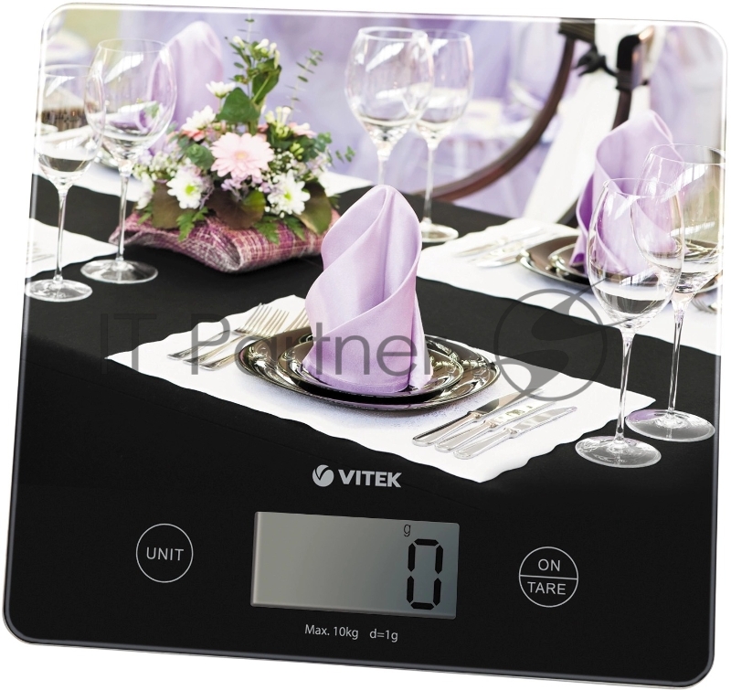 Весы кухонные электронные Vitek VT-8024 макс.вес:10кг черный