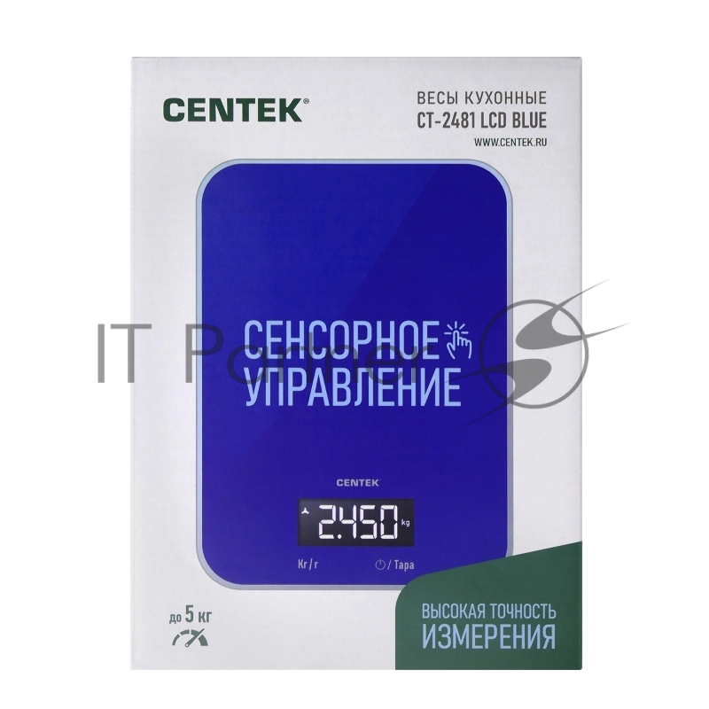 Весы кухонные Centek CT-2481 LCD BLUE