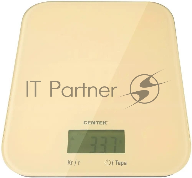 Весы кухонные Centek CT-2481 LCD бежевый