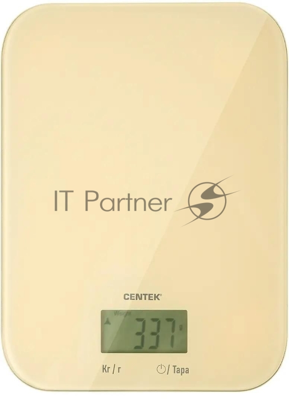 Весы кухонные Centek CT-2481 LCD бежевый