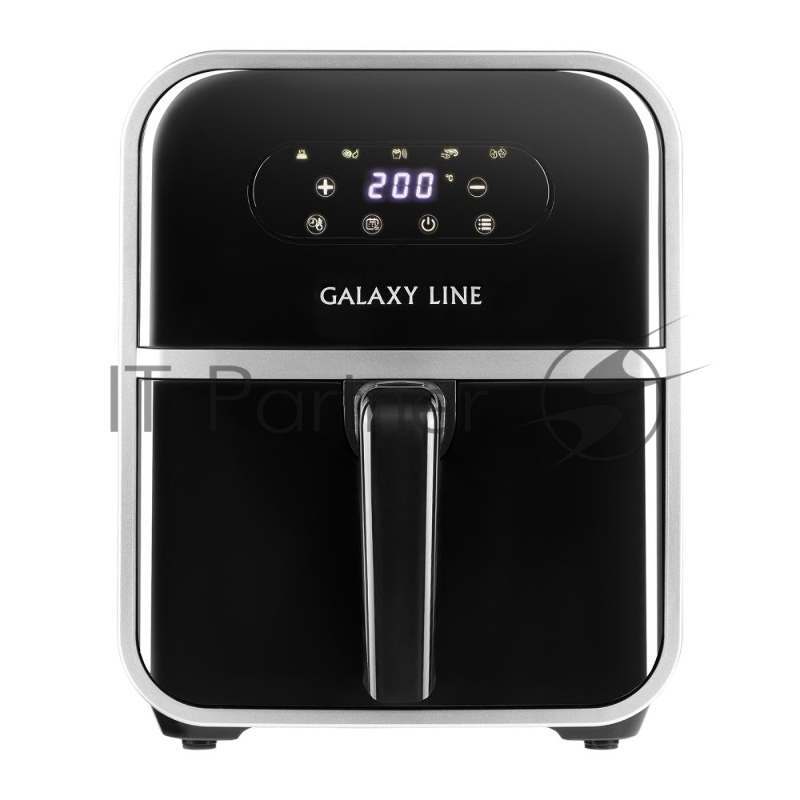 Аэрогриль Galaxy Line GL 2528, черный, электронное управление, с функцией сушки овощей и фруктов, 2000 Вт