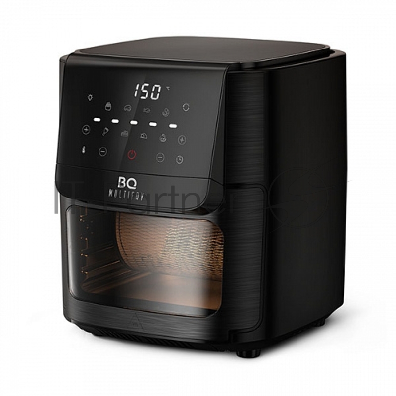Аэрогриль BQ GR2009 черный, Мощность: 1800 Вт / Объем XXL 12л / Быстрая и равномерная циркуляция горячего воздуха Технология Air Cycle / Многофункциональный прибор 6 в 1: фритюрница, гриль, духовка, шашлычница, микроволновая печь (разогрев пищи), дег