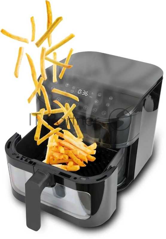 Аэрогриль Hyundai HYF-5458 1750Вт черный/черный