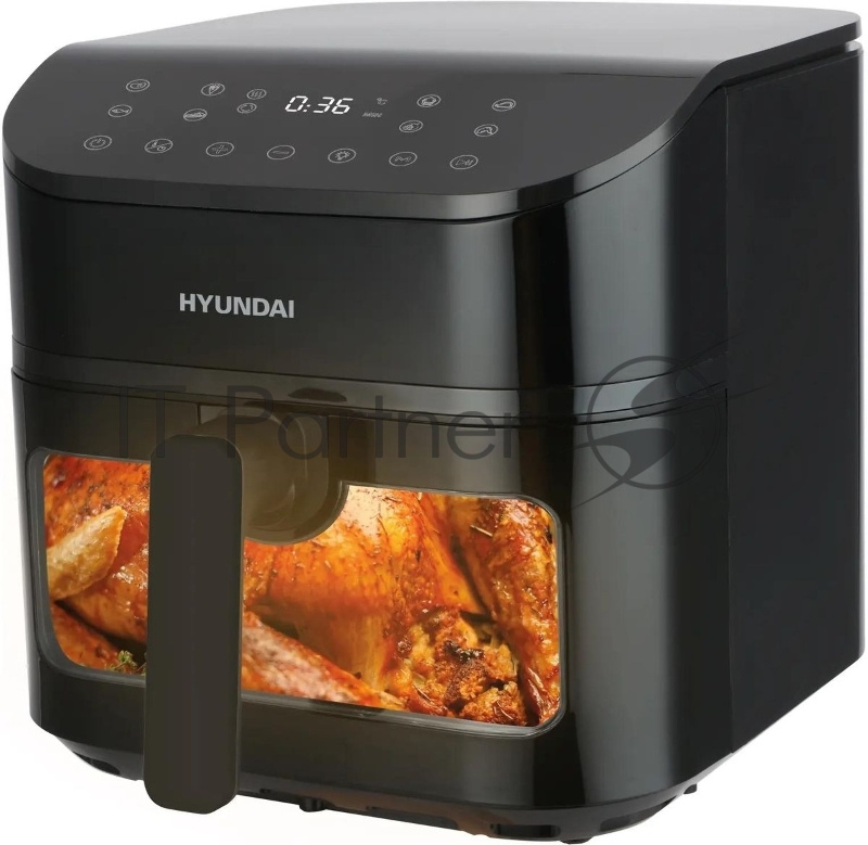 Аэрогриль Hyundai HYF-5458 1750Вт черный/черный