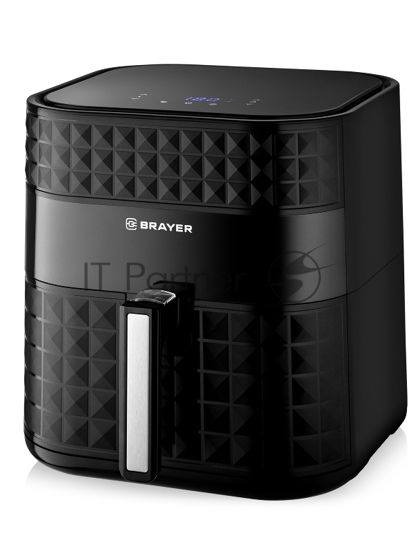 Аэрогриль BRAYER BR2035 черный, 1800 Вт, 6 л, упр. - сенсор, программ - 7