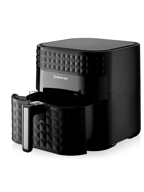 Аэрогриль BRAYER BR2035 черный, 1800 Вт, 6 л, упр. - сенсор, программ - 7