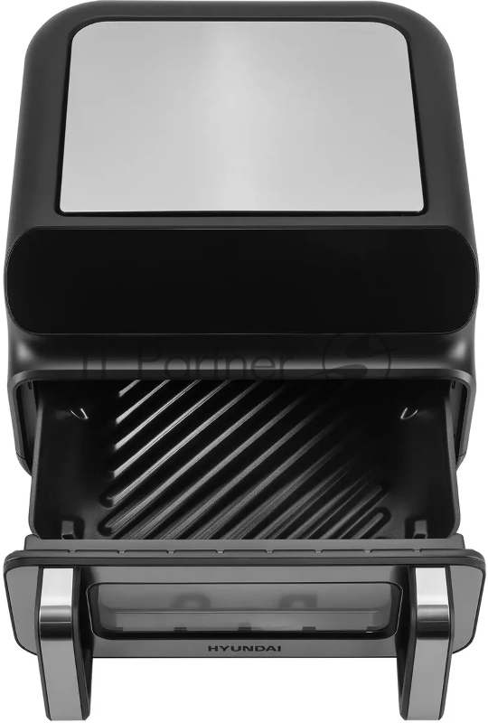 Аэрогриль Hyundai HYF-9080 2000Вт черный/серебристый