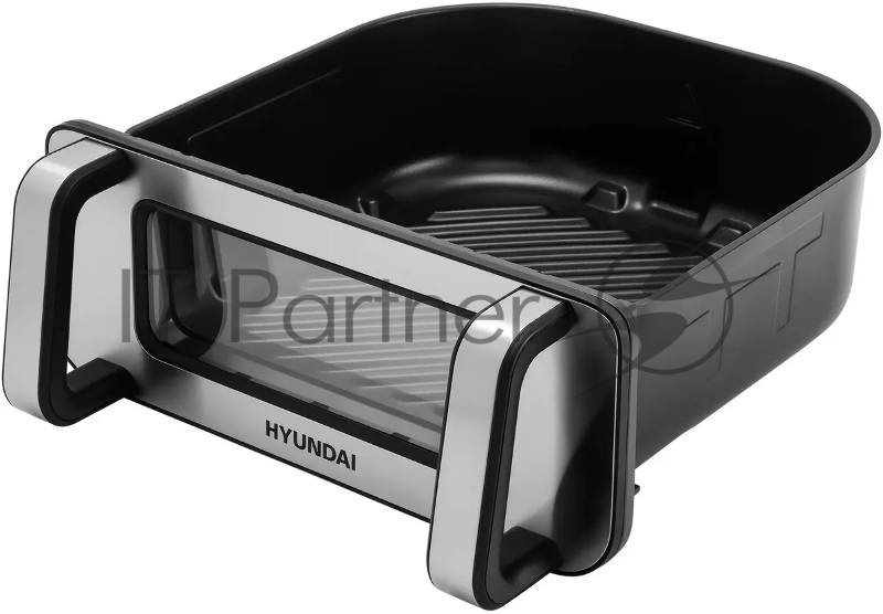 Аэрогриль Hyundai HYF-9080 2000Вт черный/серебристый