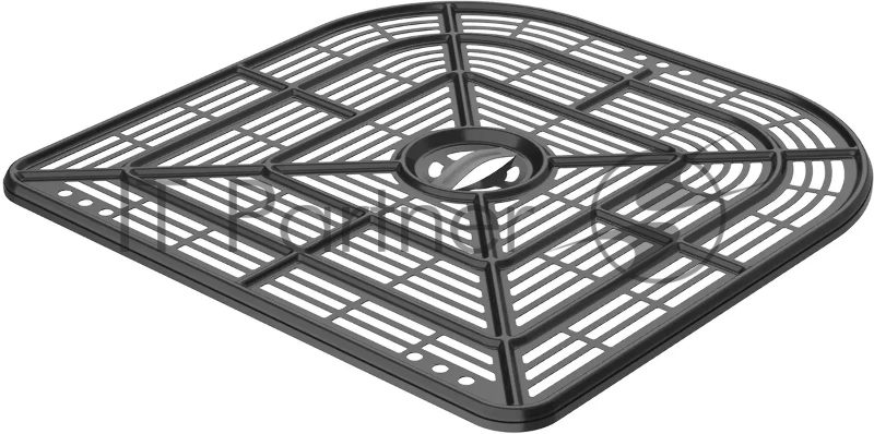 Аэрогриль Hyundai HYF-9080 2000Вт черный/серебристый