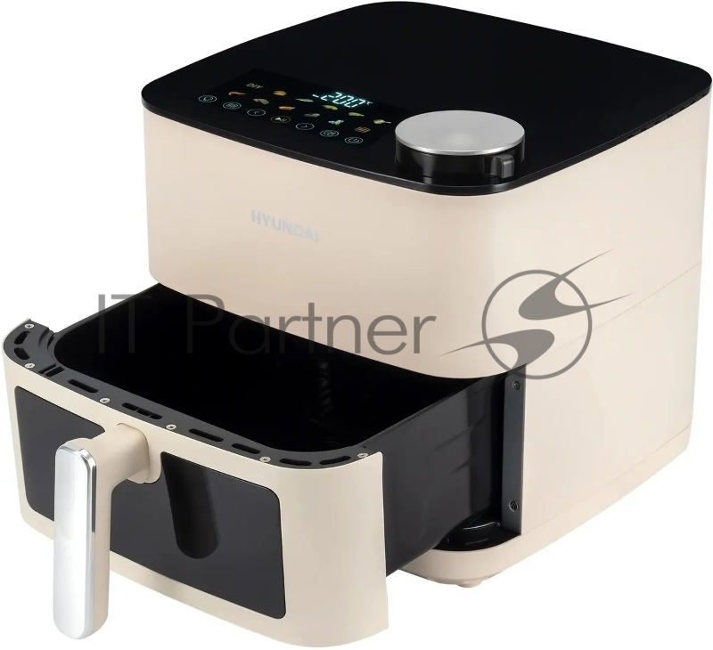 Аэрогриль Hyundai HYF-9088 2000Вт кремовый/серебристый