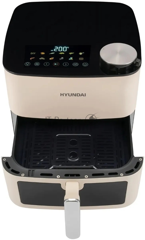 Аэрогриль Hyundai HYF-9088 2000Вт кремовый/серебристый