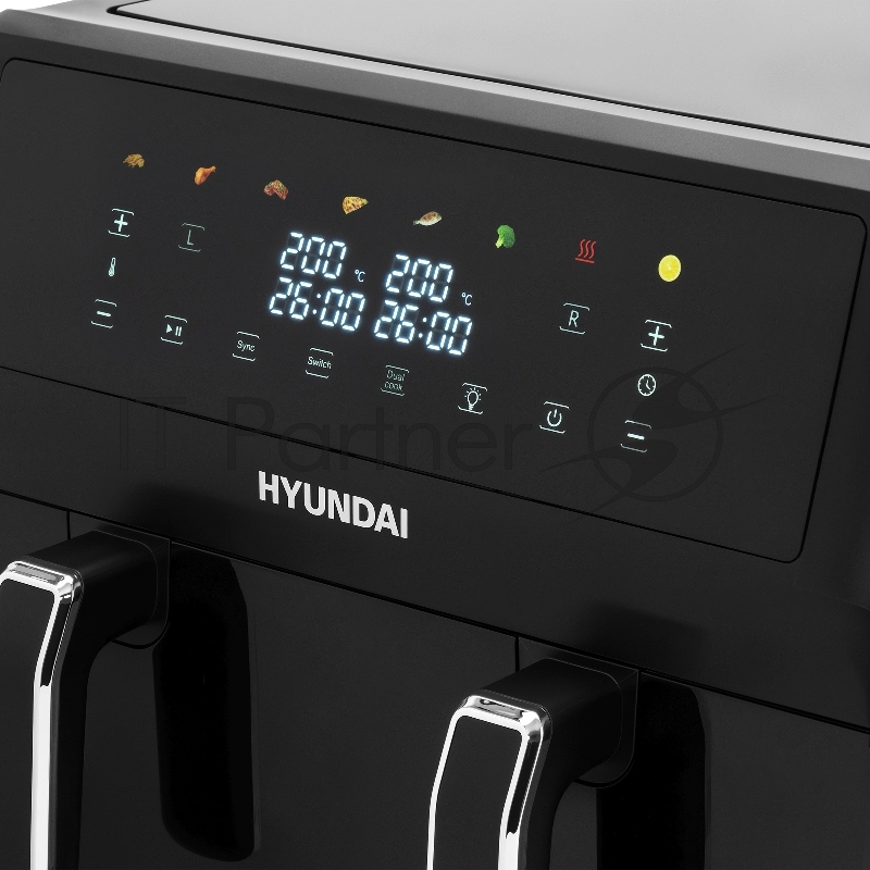 Аэрогриль Hyundai HYF-9089 2400Вт черный