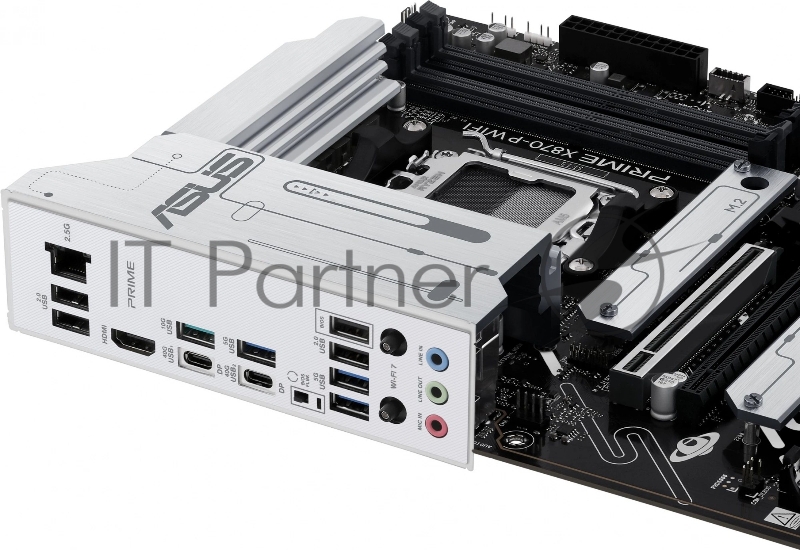 Материнская плата ASUS PRIME X870-P WIFI, AM5, AMD X870, 4xDDR5, 2xSATA, 4xM.2, 1xPCI-E 5.0 x16, 2xPCI-E 4.0 x1, 1xHDMI, 2xUSB-C, 1x 2.5Gb LAN, 4xUSB-A 3.2 Gen 1, 1xUSB-A 3.2 Gen 2, 4xUSB-A 2.0, 3x3.5 мм, 7.1, 1xWi-Fi 7, ATX