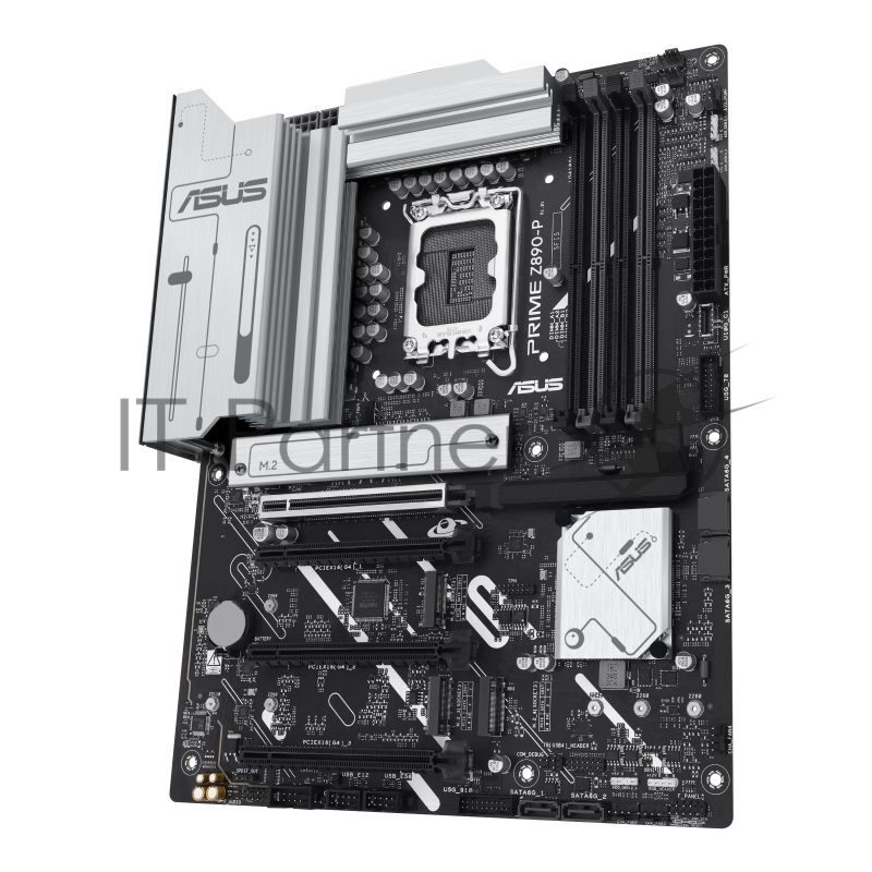 Материнская плата ASUS PRIME Z890-P, LGA 1851, Intel Z890, 4xDDR5, 4xSATA, 4xM.2, 1xPCIe 5.0 x16, 2xPCIe 4.0 x4, 1xPCIe 4.0 x1, 1xHDMI, 1xDP, 1xUSB-C (видеовыход), 1x 2.5Gb LAN, 4xUSB-A 2.0, 2xUSB-A 3.2 Gen 1, 1xUSB-A 3.2 Gen 2, 1xUSB-C 3.2 Gen 2x2,