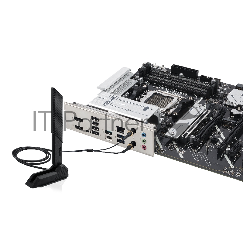 Материнская плата ASUS PRIME B840-PLUS WIFI, AM5, AMD B840, 4xDDR5, 4xSATA, 3xM.2, 1xPCIe 4.0 x16, 1xPCIe 3.0 x16, 2xPCIe 3.0 x16, 1xPCIe 3.0 x1, 1xDP, 1xHDMI, 1x 2.5Gb LAN, 8xUSB-A, 3x3.5 мм, 7.1, ATX
