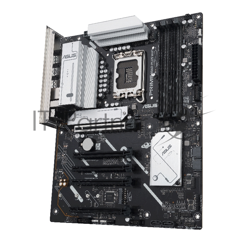 Материнская плата ASUS PRIME B860-PLUS WIFI, LGA 1851, Intel B860, 4xDDR5, 4xSATA, 2xM.2, 1xPCIe 5.0 x16, 4xPCIe 4.0 x16, 2xUSB-C, 4xUSB-A 3.2 Gen 1, 2xUSB-A 3.2 Gen 2, 1xHDMI, 1xDP, 1x2.5Gb LAN, 7.1, ATX