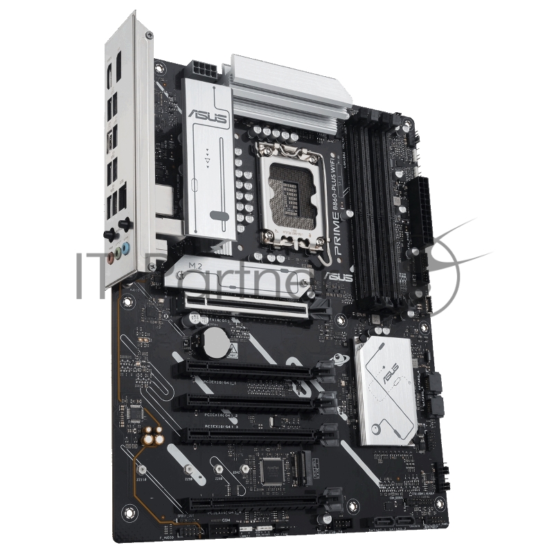 Материнская плата ASUS PRIME B860-PLUS WIFI, LGA 1851, Intel B860, 4xDDR5, 4xSATA, 2xM.2, 1xPCIe 5.0 x16, 4xPCIe 4.0 x16, 2xUSB-C, 4xUSB-A 3.2 Gen 1, 2xUSB-A 3.2 Gen 2, 1xHDMI, 1xDP, 1x2.5Gb LAN, 7.1, ATX