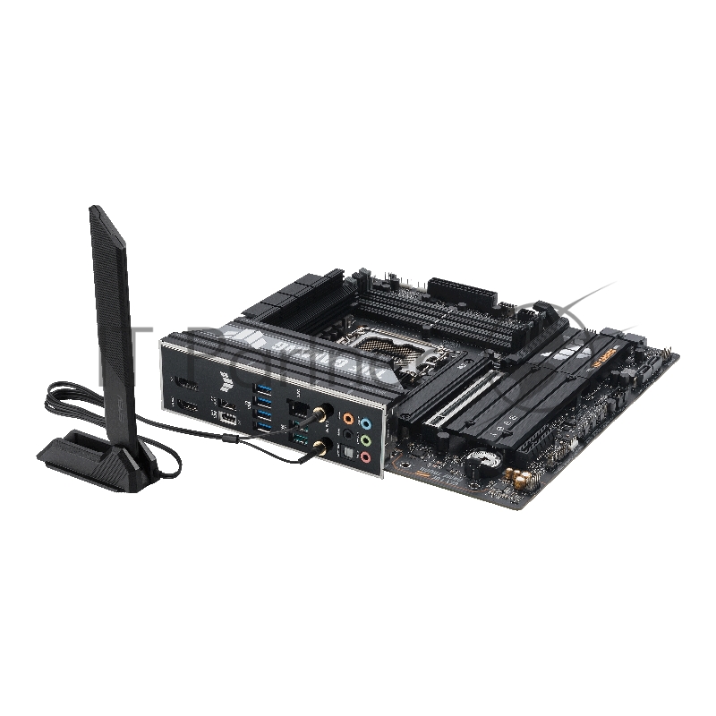 Материнская плата ASUS TUF GAMING B860M-PLUS WIFI, LGA 1851, Intel B860, 4xDDR5, 4xSATA, 3xM.2, 1xPCIe 5.0 x16, 1xPCIe x4, 1xUSB-C, 4xUSB-A 3.2 Gen 1, 2xUSB-A 3.2 Gen 2, 1xHDMI, 1xDP, 1x2.5Gb LAN, 7.1, mATX