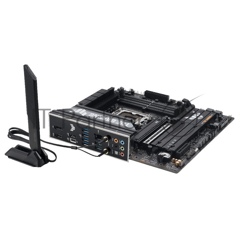 Материнская плата ASUS TUF GAMING B860M-PLUS WIFI, LGA 1851, Intel B860, 4xDDR5, 4xSATA, 3xM.2, 1xPCIe 5.0 x16, 1xPCIe x4, 1xUSB-C, 4xUSB-A 3.2 Gen 1, 2xUSB-A 3.2 Gen 2, 1xHDMI, 1xDP, 1x2.5Gb LAN, 7.1, mATX