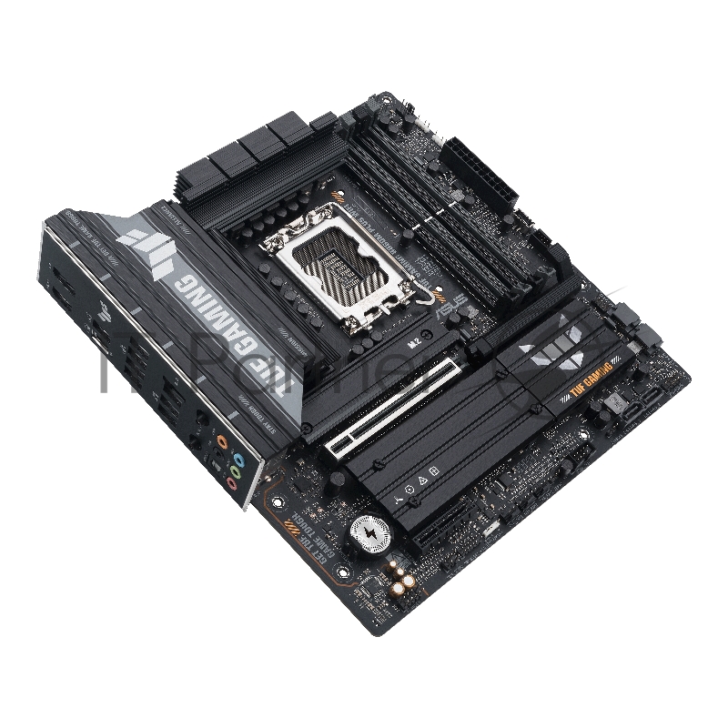 Материнская плата ASUS TUF GAMING B860M-PLUS WIFI, LGA 1851, Intel B860, 4xDDR5, 4xSATA, 3xM.2, 1xPCIe 5.0 x16, 1xPCIe x4, 1xUSB-C, 4xUSB-A 3.2 Gen 1, 2xUSB-A 3.2 Gen 2, 1xHDMI, 1xDP, 1x2.5Gb LAN, 7.1, mATX