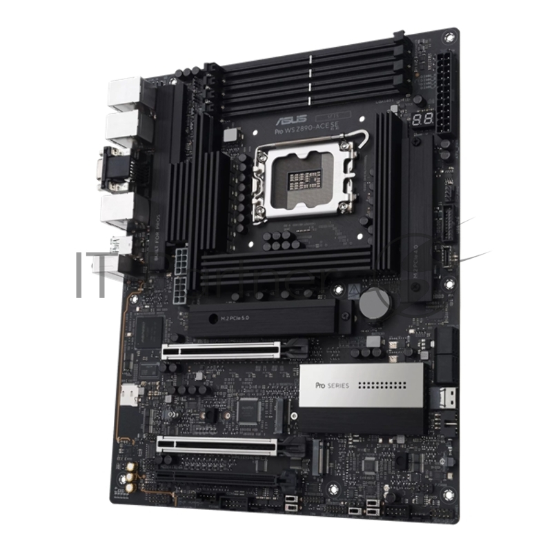 Материнская плата ASUS PRO WS Z890-ACE SE LGA1851 ATX 4хDDR5 3xPCIEx16 4xM.2 Thunderbolt USB-C HDMI 2.5GLAN 10GLAN