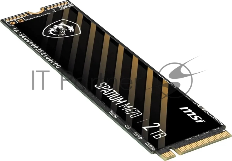 Твердотельный накопитель SSD MSI M.2 2280 2TB SPATIUM M470 PRO Client SSD S78-440Q990-P83, PCIe Gen4x4 with NVMe, 3D TLC, R/ W 5000/ 4400