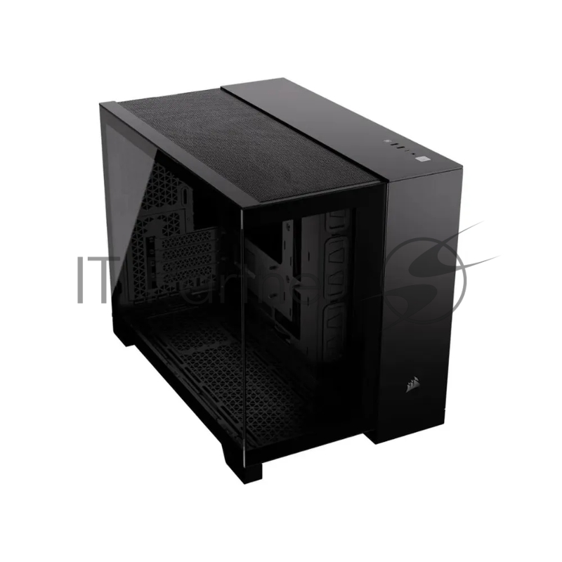 Корпус без блока питания Corsair 2500X Airflow, Midi-Tower, TG, no fan, 2xUSB-A 3.2, 1xUSB 3.2 Type-C, mATX, mITX Black