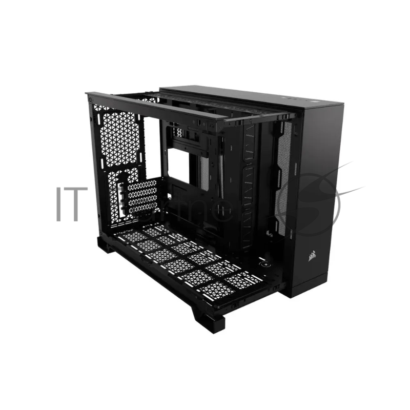 Корпус без блока питания Corsair 2500X Airflow, Midi-Tower, TG, no fan, 2xUSB-A 3.2, 1xUSB 3.2 Type-C, mATX, mITX Black