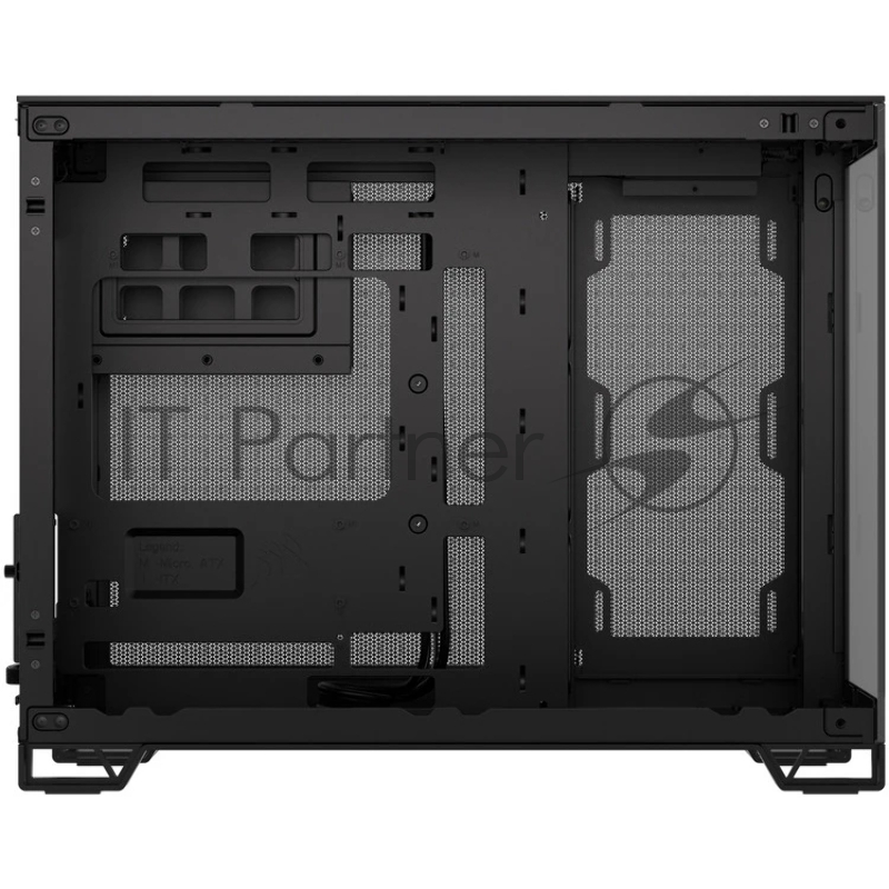 Корпус без блока питания Corsair 2500X Airflow, Midi-Tower, TG, no fan, 2xUSB-A 3.2, 1xUSB 3.2 Type-C, mATX, mITX Black