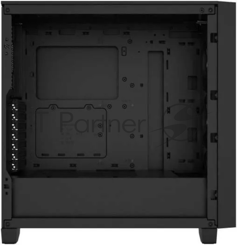 Корпус без блока питания Corsair 3000D RGB Airflow, Midi-Tower, TG, 3x120mm RGB, 2xUSB-A 3.2, E-ATX, ATX, mATX, mITX Black