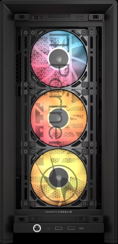 Корпус без блока питания Corsair Frame 4000D RS ARGB, Midi-Tower, TG, 3x120mm ARGB, 2xUSB-A 3.2, 1xUSB 3.2 Type-C, E-ATX, ATX, mATX, mITX Black