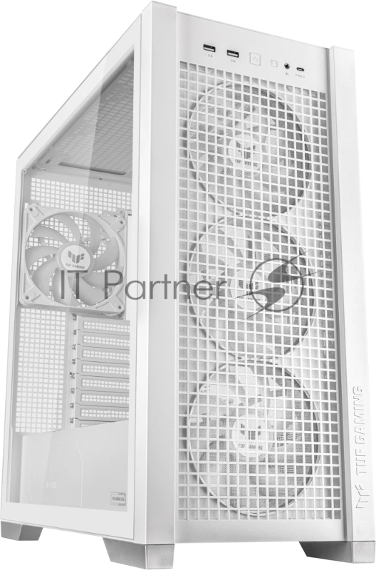 Корпус ASUS TUF GAMING GT302 TG ARGB WHITE/ GT302/ARGB FANS/WHT (90DC00I3-B19000)