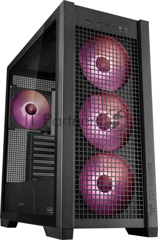 Корпус ASUS TUF GAMING GT302 TG ARGB BLACK (90DC00I0-B19000) GT302/ARGB FANS/BLK