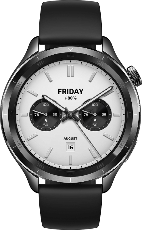 Смарт-часы Xiaomi Watch S4 47мм 1.43 AMOLED корп.черный рем.черный (BHR9195GL)