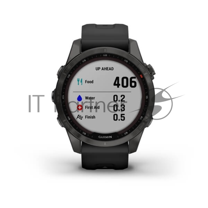 Смарт-часы Garmin Fenix 7S Sapphire Solar 40мм 1.2 корп.черный рем.черный (010-02539-25)