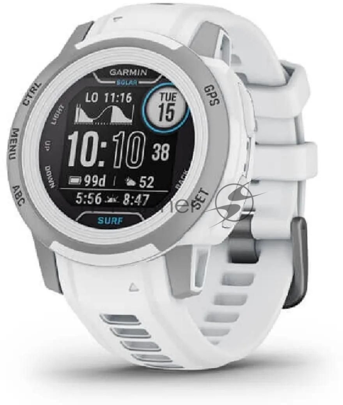 Смарт-часы Garmin Instinct 2s Solar 40мм 1.2 AMOLED корп.черный/белый рем.белый (010-02564-03)