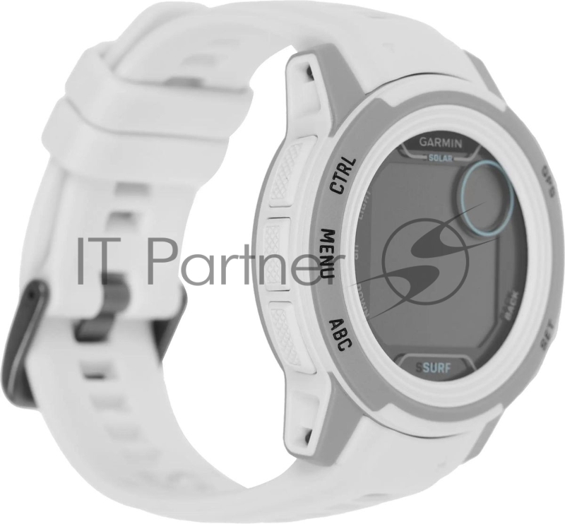 Смарт-часы Garmin Instinct 2s Solar 40мм 1.2 AMOLED корп.черный/белый рем.белый (010-02564-03)