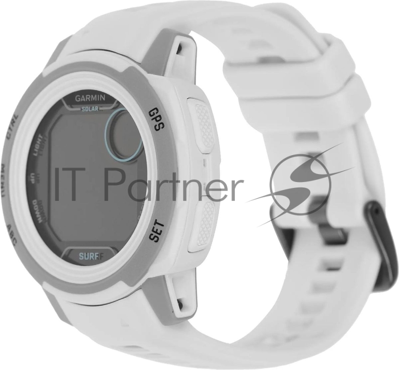 Смарт-часы Garmin Instinct 2s Solar 40мм 1.2 AMOLED корп.черный/белый рем.белый (010-02564-03)